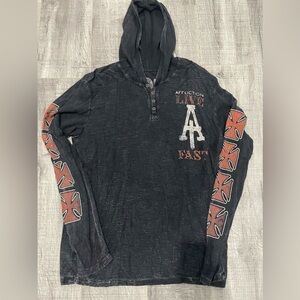 Affliction light hoodie.
